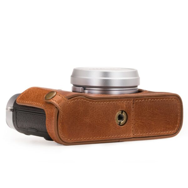 Fujifilm X100F italian Leather Camera Half Case & Strap, Handcrafted - Image 6