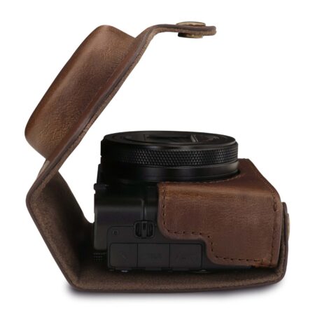 Leather Camera Case & Strap compatible with Sony Cyber-shot DSC-RX100 VII - Image 4