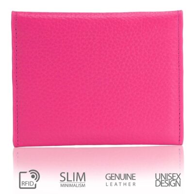 Top Grain Leather RFID Blocking Wallet - Slim Minimalist Clutch for Women - Image 4