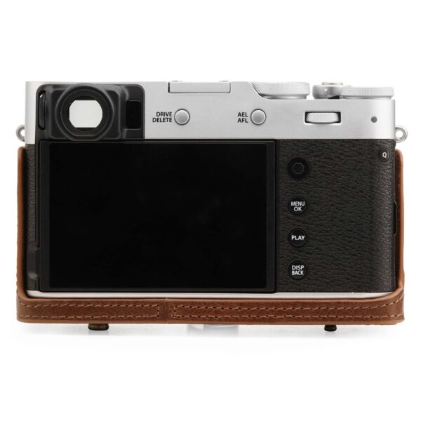 Fujifilm X100V Fine Leather Camera Case & Strap  - Brown / Black - Image 5