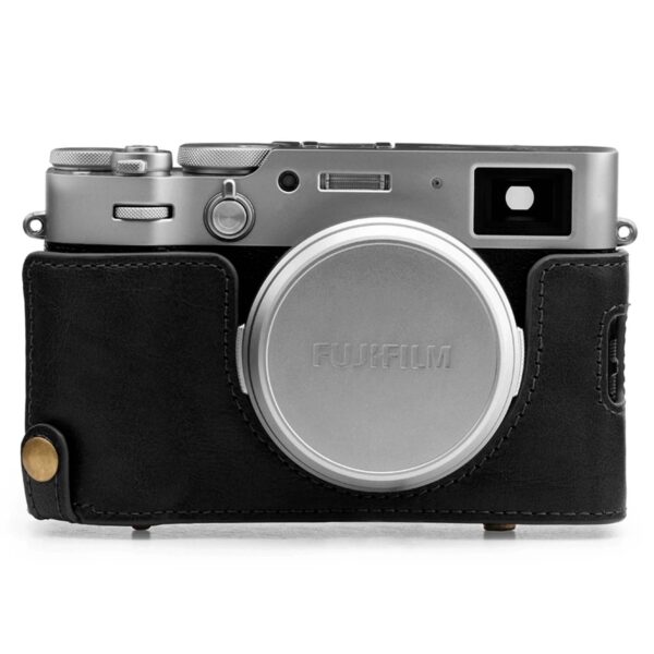 Fujifilm X100V Fine Leather Camera Case & Strap  - Brown / Black - Image 6