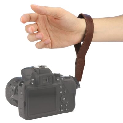 <strong>Premium Leather Camera Wrist Strap - Adjustable Hand Grip for DSLR SLR Cameras - Secure & Stylish</strong> - Image 5