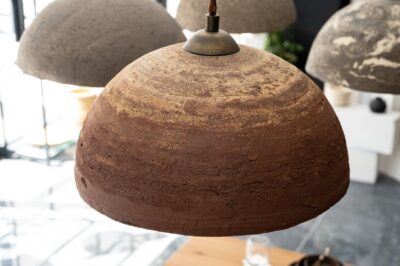 16"  Terracota Ceramic Ceiling Light I Rustic Pottery Chandelier I Pendant Lighting I Decorative Hanging Lamp I Modern Lighting I Dome Light - Image 3