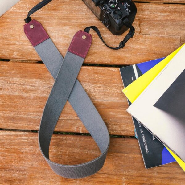 Personalized Canvas and Genuine Leather Adjustable Shoulder or Neck Strap Gift Strap for Photographers DSLR Camera Holder - Image 4