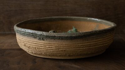 Green and Yellow Ceramic bowl,Handmade Bowl,clay bowl,decorative bowl, Geza bowl, ceramic bowls,Large Bowl - Image 2