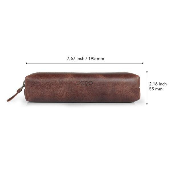 Personalized Hand Crafted Top Grain Leather Zip Pen Case, Pencil Bag, High-Quality Cosmetic Case, Custom Makeup Bag, Classic Look Pen Pouch - Image 6