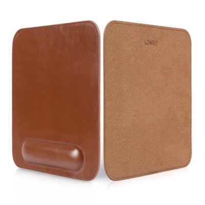 Personalized Leather Mouse Pad with Wrist Rest - Ergonomic Custom Desk Mat for Home Office - Image 6