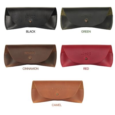 Glasses Case Top Grain Leather, Hand Crafted Eyeglasses Case, Personalized Glasses Cover with Magnetic Clasp, Magnetic Button Eyeglasses Bag - Image 4