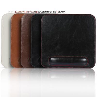 Personalized Leather Mouse Pad with Wrist Rest - Ergonomic Custom Desk Mat for Home Office - Image 5