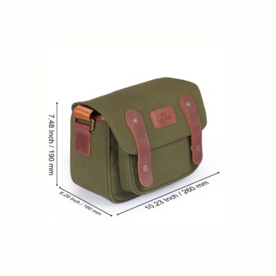 MegaGear Sequoia Canvas Camera Bag for DSLR/SLR Mirrorless Cameras - Canon, Nikon, Sony - Shoulder Case - Image 6