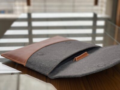 Custom Leather Felt Laptop Sleeve Case for MacBook, Samsung, Dell XPS, Lenovo, Surface - Personalized Fit - Image 4