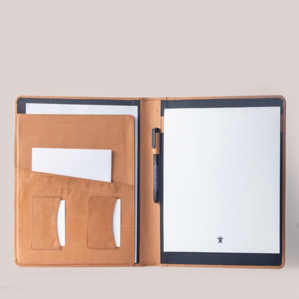 Personalisable Leather A4 Padfolio, Notepad Holder, Personalised Business Folder Padfolio, - Image 3