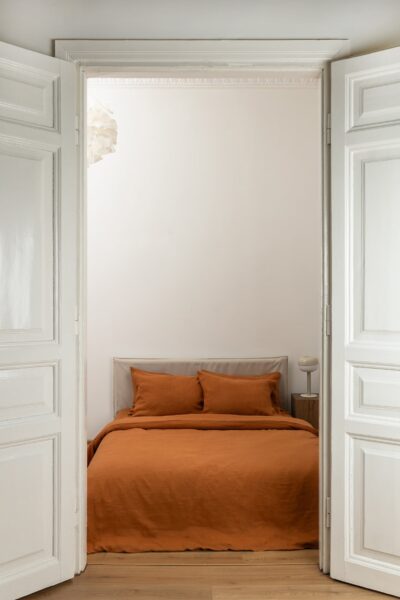 Cinnamon Linen Bedding Set - 100% Flax Linen Duvet Cover & 2 Pillowcases - Queen King Twin - Image 2