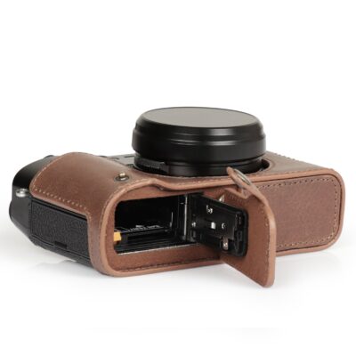 Handmade Fujifilm X100VI Fine Leather Camera Half Case with Matching Color Strap, Fuji X100VI Body Protection Leather Wrap - Image 4