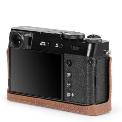 Handmade Fujifilm X100VI Fine Leather Camera Half Case with Matching Color Strap, Fuji X100VI Body Protection Leather Wrap - Image 5