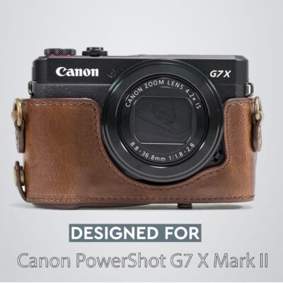 Canon PowerShot G7X Mark II Leather Camera Case - Ever Ready, Battery Access, Premium Fit - Image 4