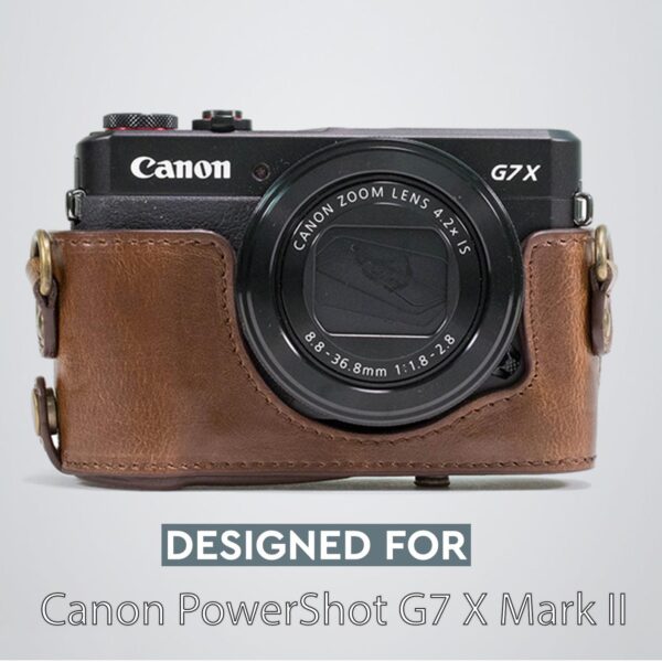 Canon PowerShot G7X Mark II Ever Ready Leather Camera Case, Camera Case with Battery Access, Solid Quality Camera Cover for Precision Fit - Image 4