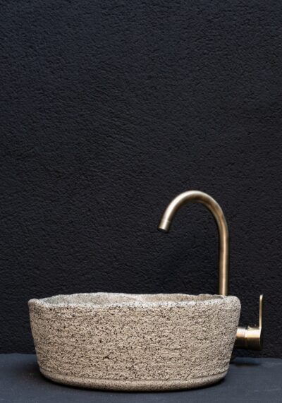 Wabi Sabi Handmade Ceramic Washbasin, Natural Textured Washbasin, Farmhouse Sink - Image 2