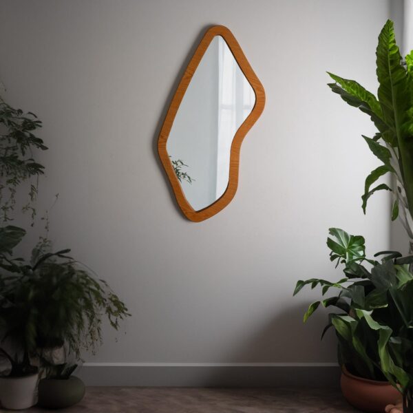 Wiggle Wall Mirror, Wavy Mirror, Asymmetrical Home Decor, Mirror Wall Decor, Irregular Mirror, Bedroom Mirror, Christmas Gift, Wedding Gift - Image 2