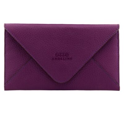 Handcrafted Leather RFID Clutch Wallet - Top Grain Women's Card Holder & Envelope Clutch