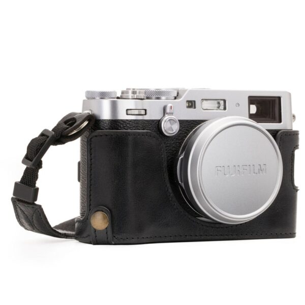 Fujifilm X100F italian Leather Camera Half Case & Strap, Handcrafted