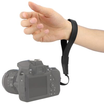 <strong>Premium Leather Camera Wrist Strap - Adjustable Hand Grip for DSLR SLR Cameras - Secure & Stylish</strong>