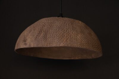 19"Ceramic  Wabi sabi Pendant Light I Dining room light I Ceiling light I Brown pendant light I Natural Textured Pendant light I