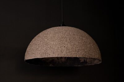 Stone Textured Handmade Wabi Sabi Stoneware Ceramic Pendant Chandelier, Natural Textured Modern Kitchen Island Pendant Lamp