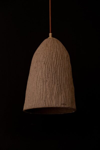 Brown Japandi Handmade Ceramic Pendant Light, Wabi Sabi Ceilling Lamp, Home  Decor Lampsade