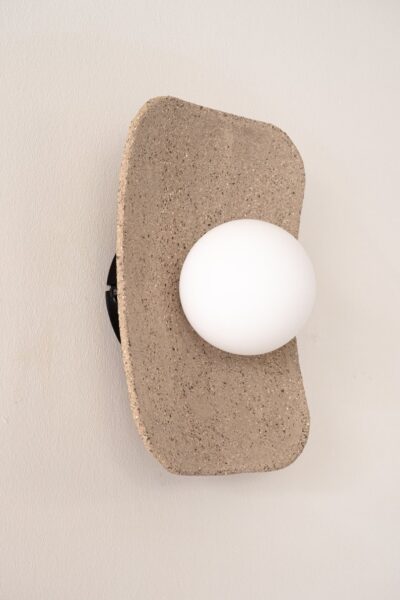 Japandi Handmade Ceramic Wall Sconces, Wabi Sabi Natural Ceramic Wall Lamp, Minimalistic Lighting, Home Decor Gift