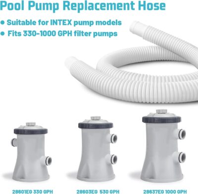 1.25" Pool Pump Hose 2-Pack - 59" Replacement for Intex & Coleman Filter Pumps 607/637 - Image 4