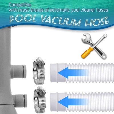 Pool Filter Pump Hose Replacement - 59" x 1.25" (2 Pack) - Compatible with 330/530/1000 GPH Pumps - Kinkproof PE - Image 3