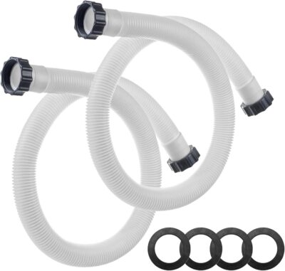 Pool Pump Hose for Coleman Intex - 1.5 inch Above Ground Pool Hose for Filter Pumps & Saltwater Systems 59" Long, 29060E Pool Hose (2 Pack)