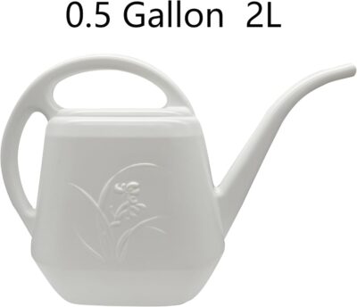 Watering Can for Home Garden - White Color - 1/2 Gallon - Image 2