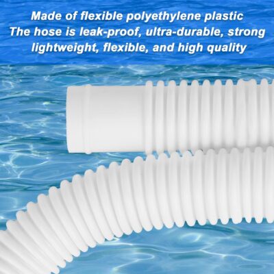 ANTOBLE 1.25'' Pool Hose for Intex, Swimming Pool Pump Replacement Hoses, White Plastic Filter Sucion Hose Pools 3 Foot(36'') Long for Above Ground Pool - Image 5