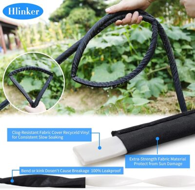 2025 Flat Soaker Hose 100ft (2 x 50ft) - Leak-Proof, Linkable Drip Irrigation Kit - Save 88% Water - Image 5