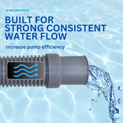 Swimline Hydrotools Pool Pump Filter Hose - 1.5" x 6 ft - Heavy Duty Flexible Connection - Image 4