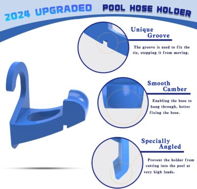 2Pcs Swimming Pool Pipe Holders, Pool Accessories, Pool Hoses for Above Ground Pools, Designed to Fit On Intex Pools - Prevent Pipe Sagging, Improve Pool Hoses Lifespan - Image 3