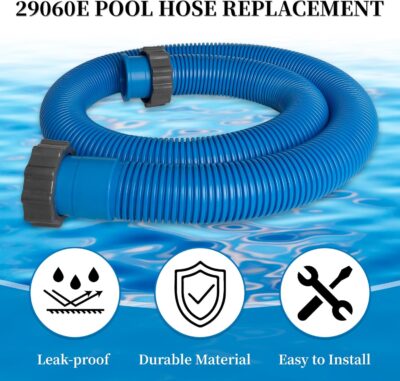 29060E Pool Hoses for Above Ground Pools-1.5" Diameter 59" Long Pool Pump Hose Replacement for In tex Pool Accessory Hose, Fit for 1,500 Higher GPH Filter Pumps Saltwater Systems Sand Filters, 1 Pack - Image 4