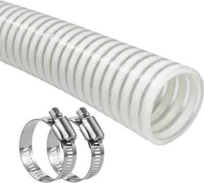 1. 5" x 6FT Pool Filter Hose - Replacement Pump Connection - UV Resistant Flexible Vinyl Tubing for Above Ground Pools