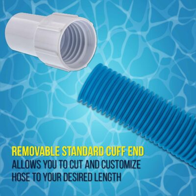 U.S. Pool Supply 1.5" x 25' Above Ground Pool Vacuum Hose - Swivel Cuff, Cut-to-Fit - Image 3