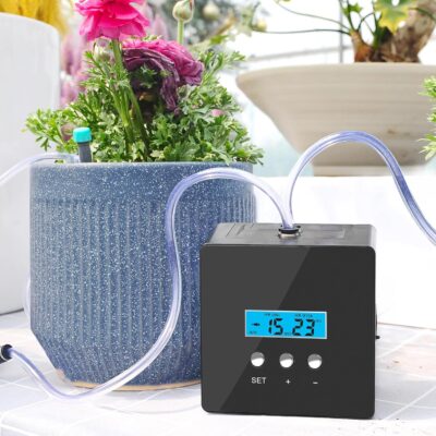 Automatic drip Irrigation System，DIY Indoor Plant Watering System,Self-Priming Pump, programmable Timer, Indoor Pot Plant Watering Device