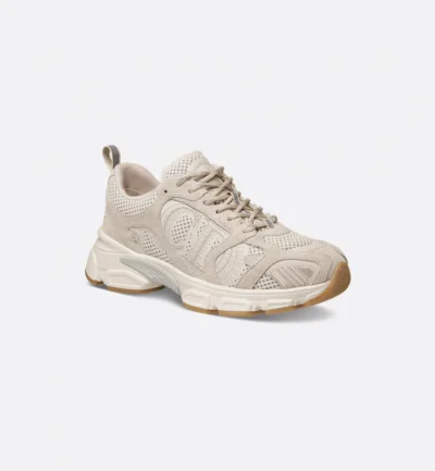 Dior Chrono Sneaker Beige Mesh and Suede Calfskin