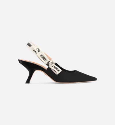 J'Adior Slingback Pump Black Technical Fabric - Image 5