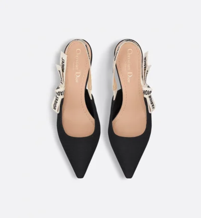 J'Adior Slingback Pump Black Technical Fabric - Image 6