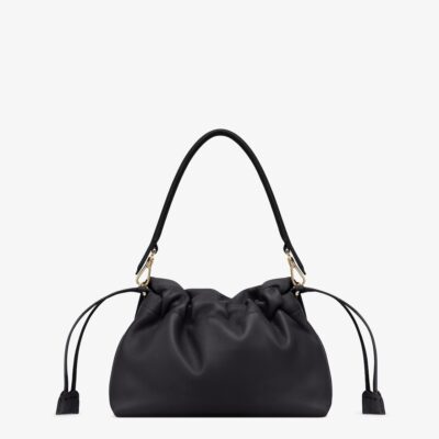 Mamma Baguette Medium Black Nappa Leather Bag - Image 6