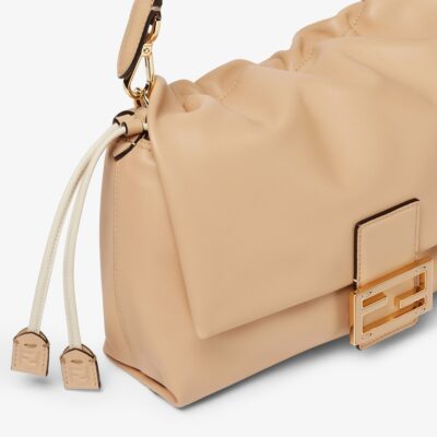 Mamma Baguette Medium Pale Pink Nappa Leather Bag - Image 5