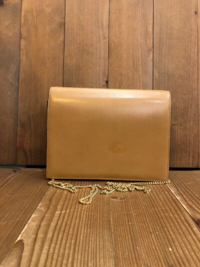 Authentic Vintage CHRISTIAN DIOR Leather Chain Bag Beige - Image 3