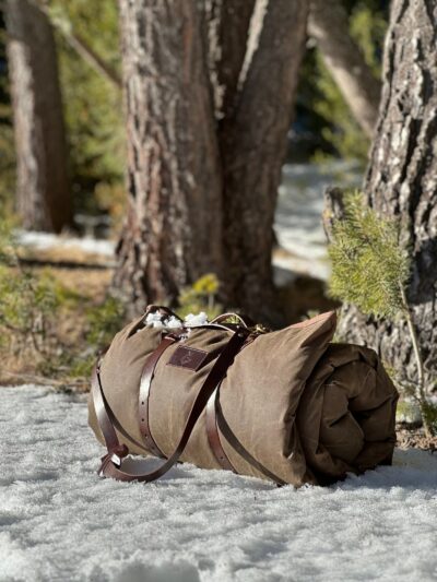 LEATHER CARRIER for Bedroll / Tarp / Blanket / Polish Lavvu , Bushcraft, Camping and Survival gear for the Outdoors - Image 5