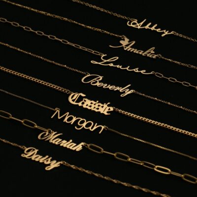 Personalized Name Necklaces, Custom Gold Name Necklace, Script Name Necklace, Mothers Day Jewelry, Gift for Her, Wedding Gift for Bridesmaid - Image 3